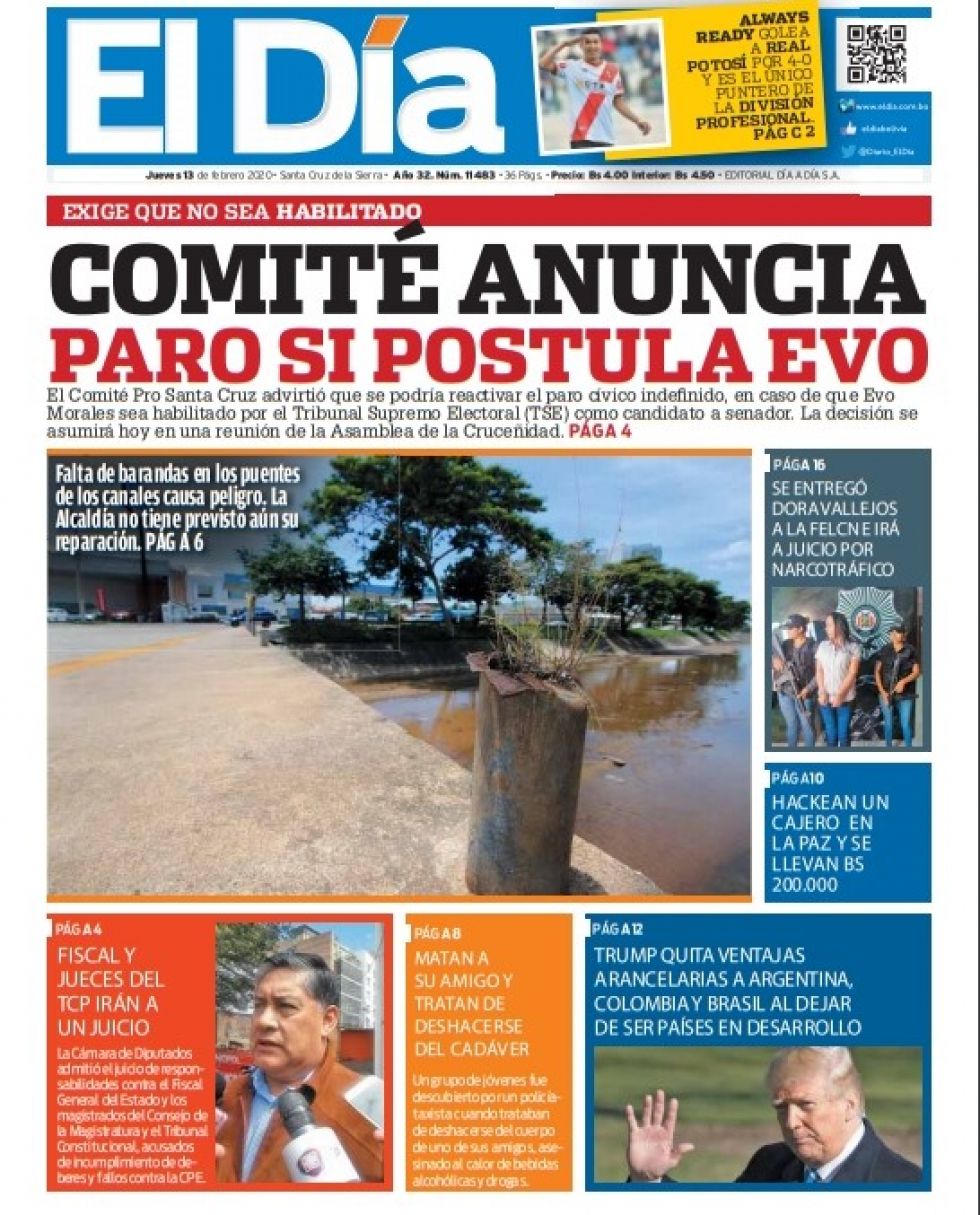 El Día, Santa Cruz.