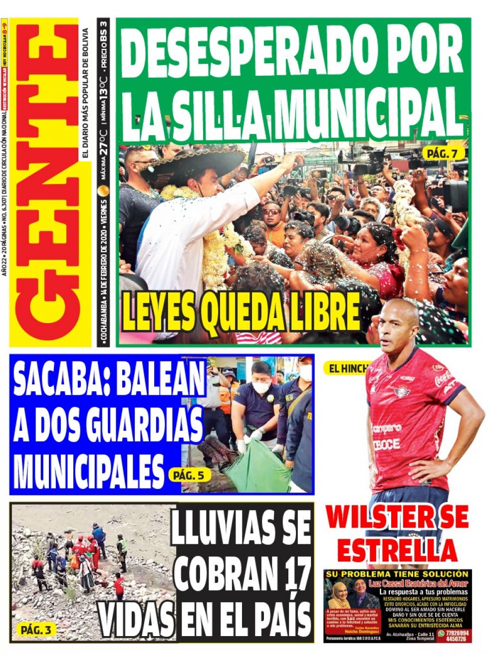 Gente, Cochabamba.