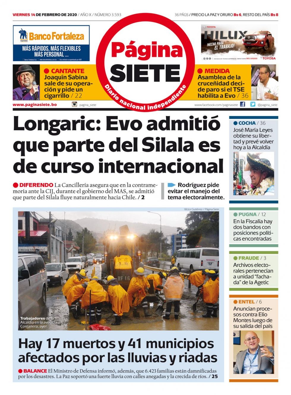 Página Siete, La Paz.