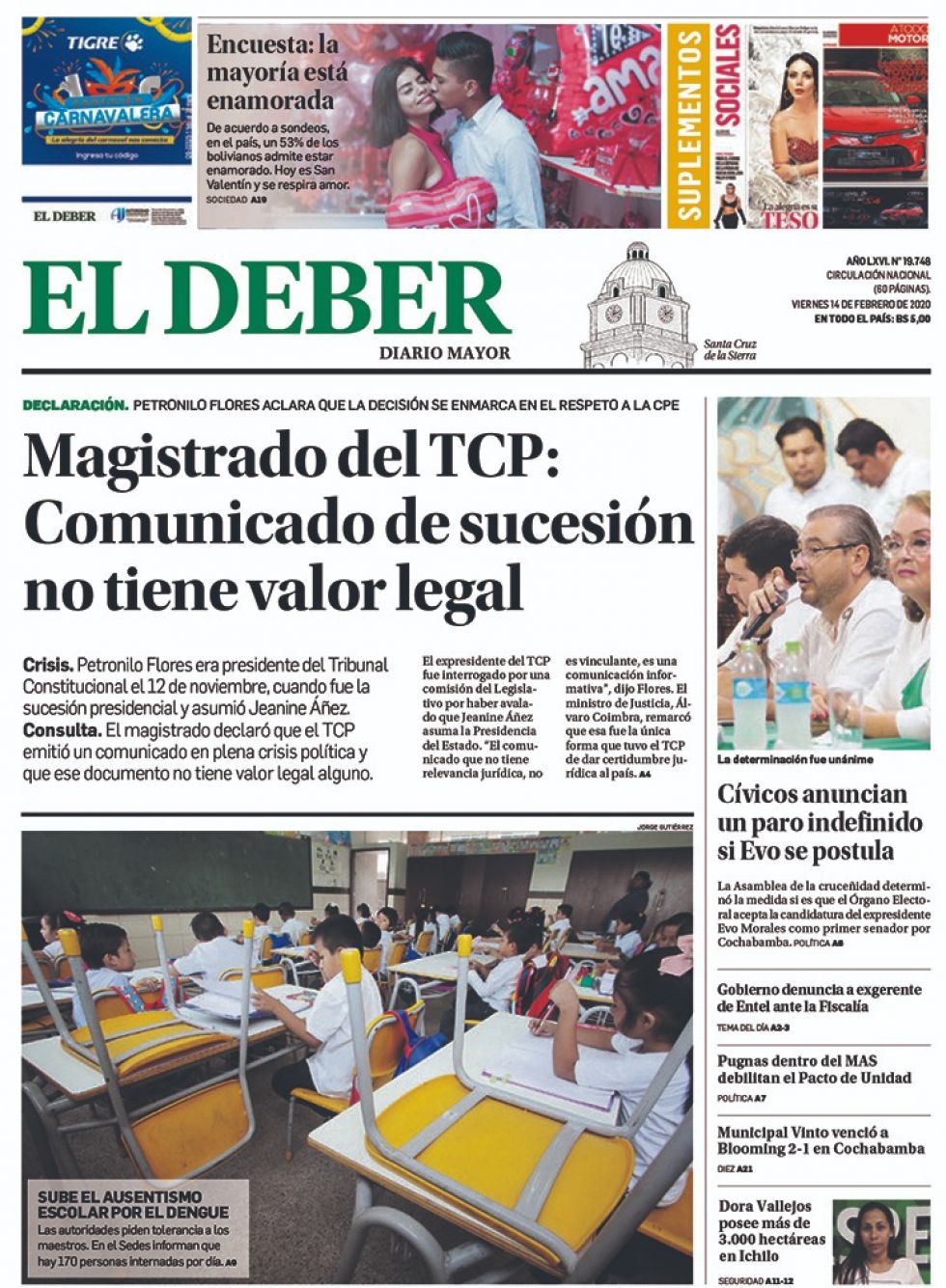 El Deber, Santa Cruz.