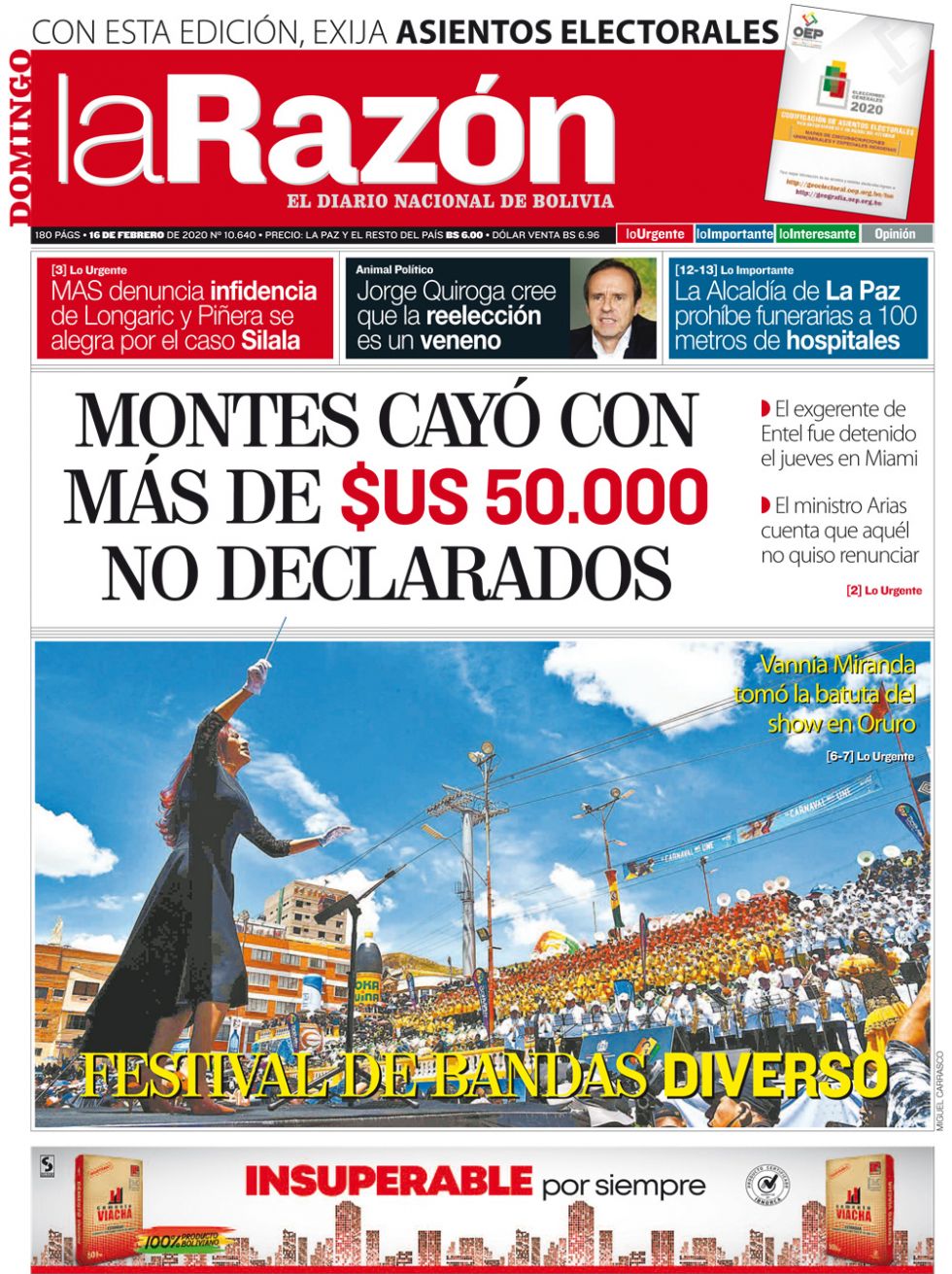 La Razón, La Paz.