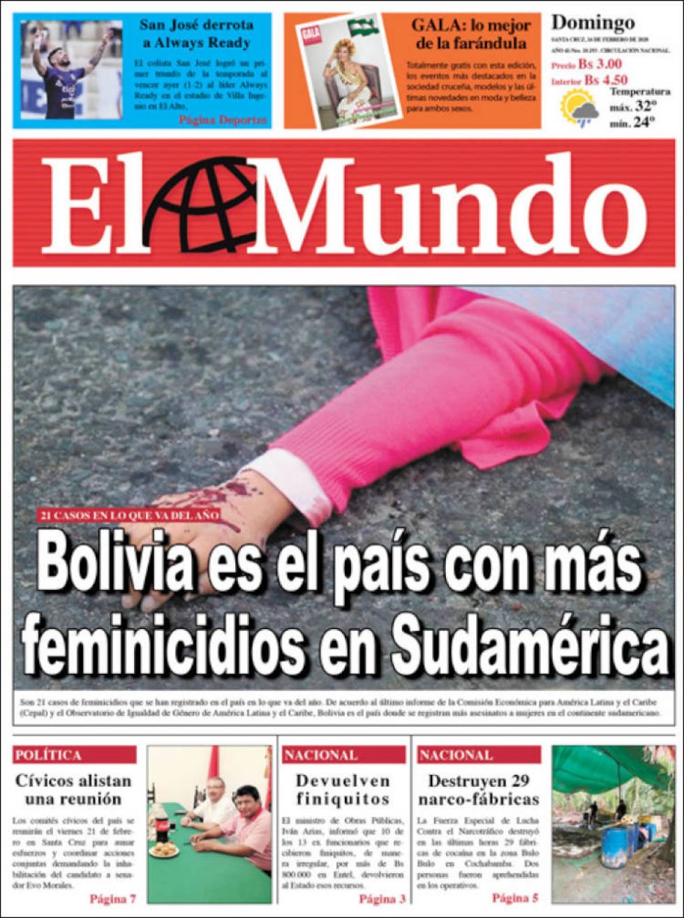 El Mundo, Santa Cruz.