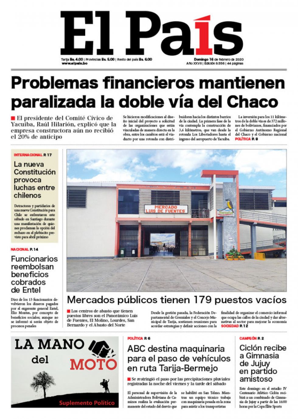 El País, Tarija.