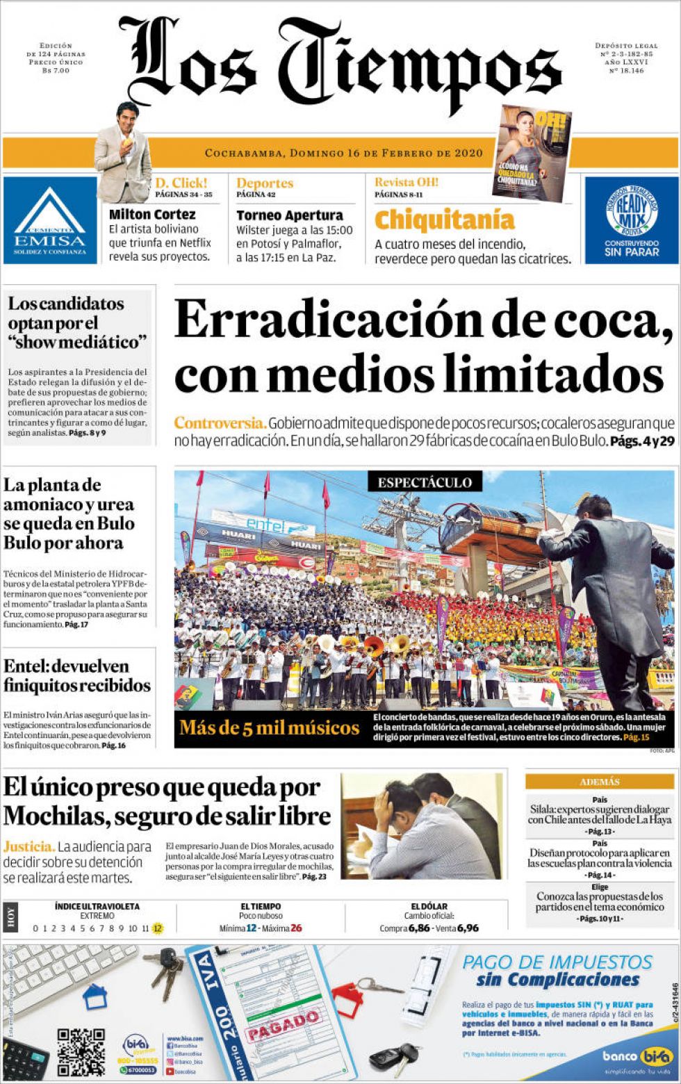 Los Tiempos, Cochabamba.