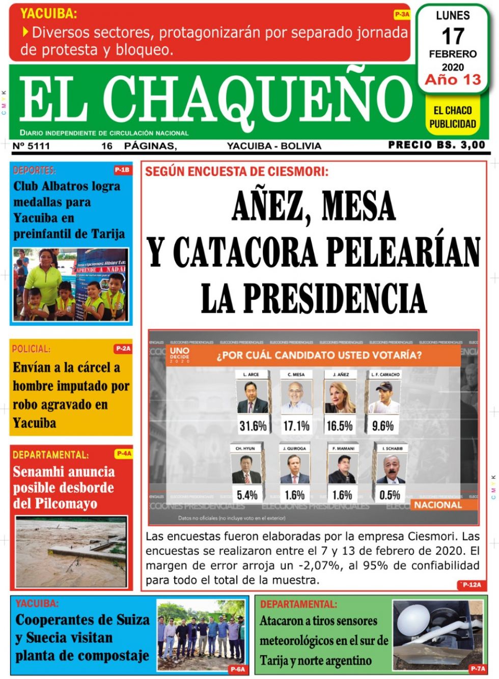 El Chaqueño, Tarija.