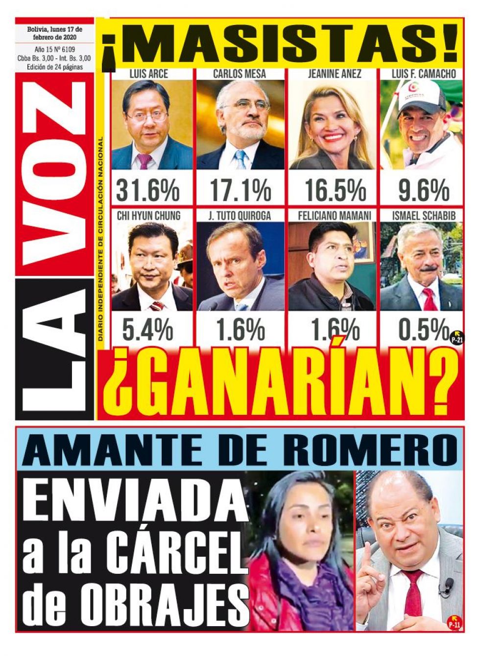 La Voz, Cochabamba.