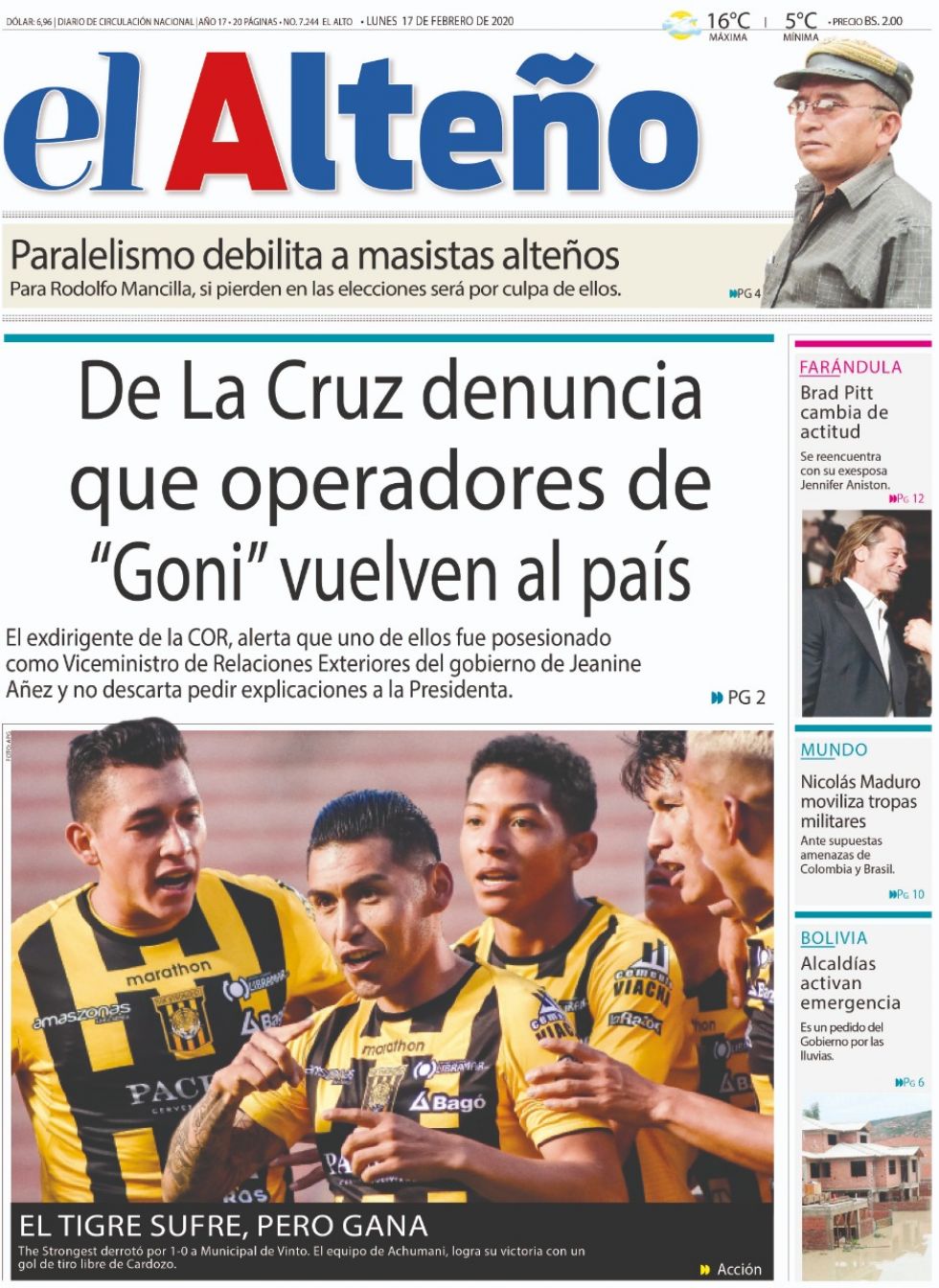 El Alteño, El Alto.