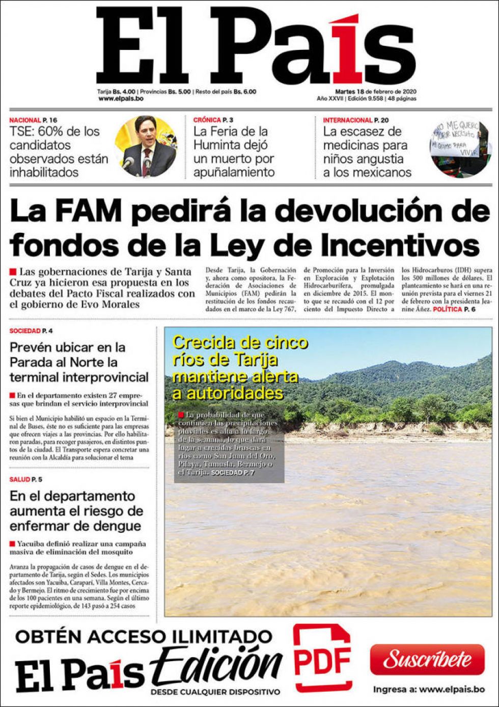 El País, Tarija.