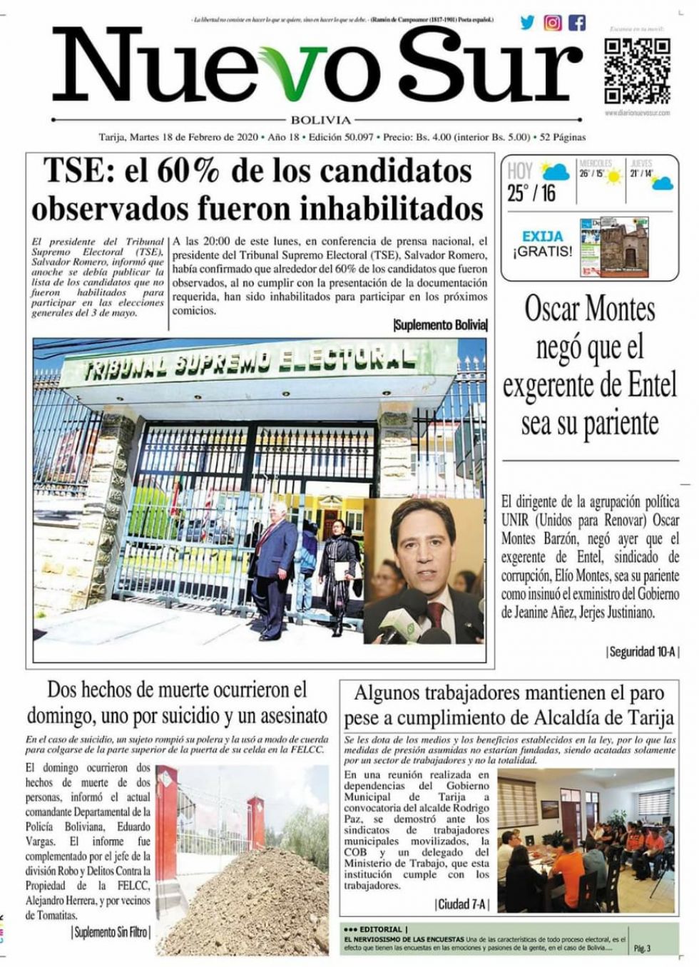 Nuevo Sur, Tarija.