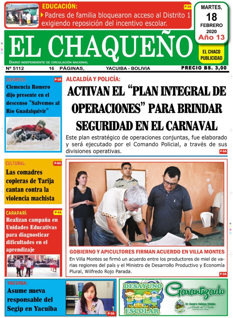 El Chaqueño, Tarija.