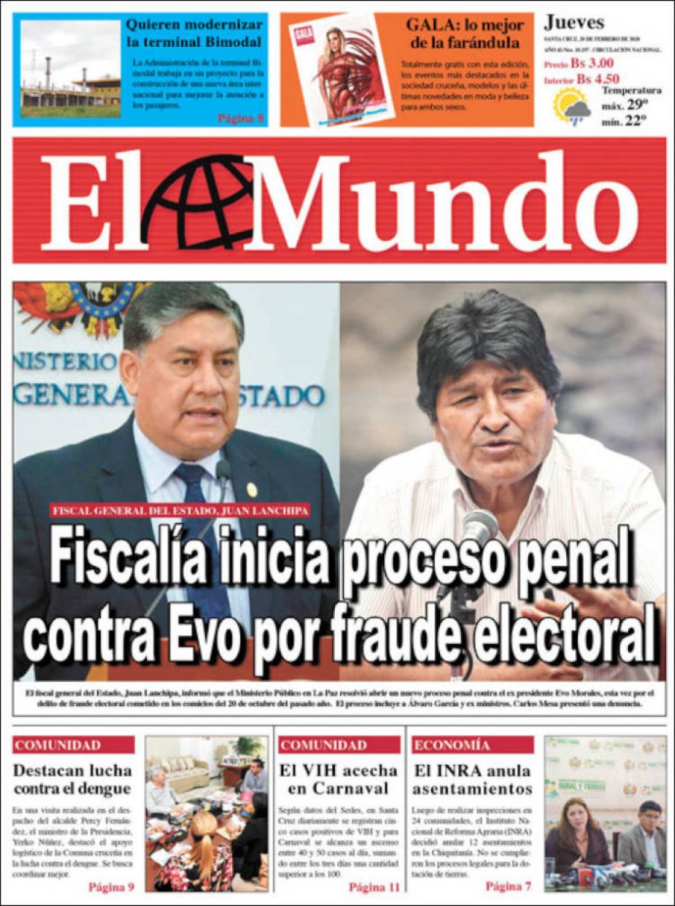 El Mundo, Santa Cruz.