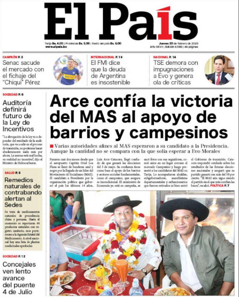 El País, Tarija.