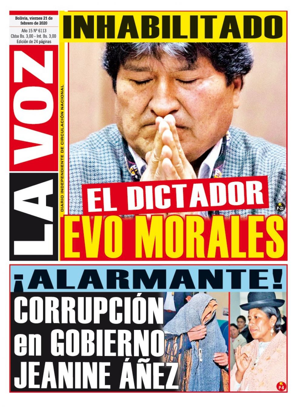 La Voz, Cochabamba.