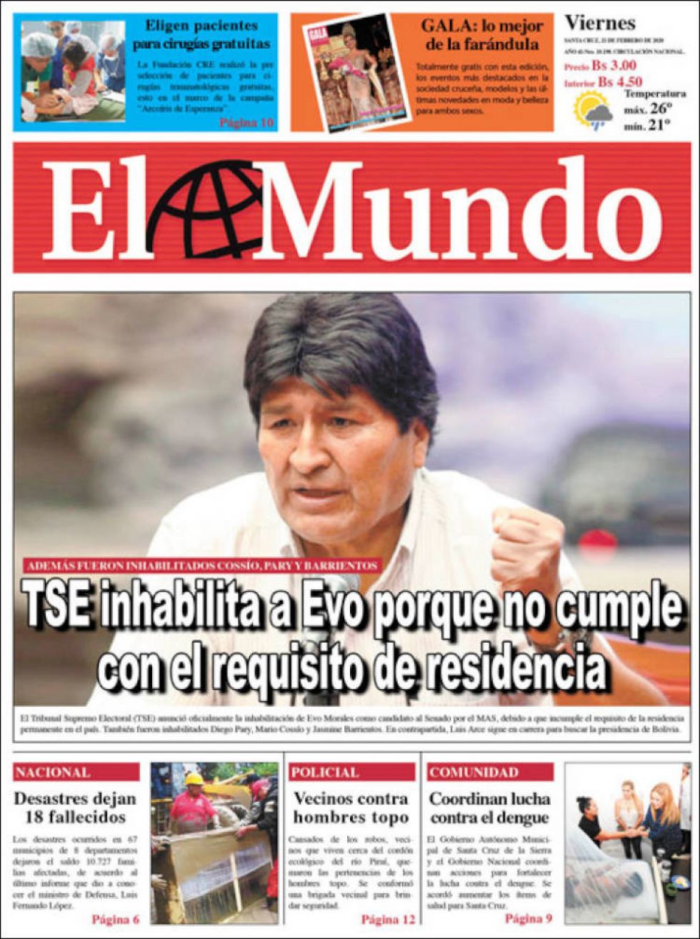 El Mundo, Santa Cruz.