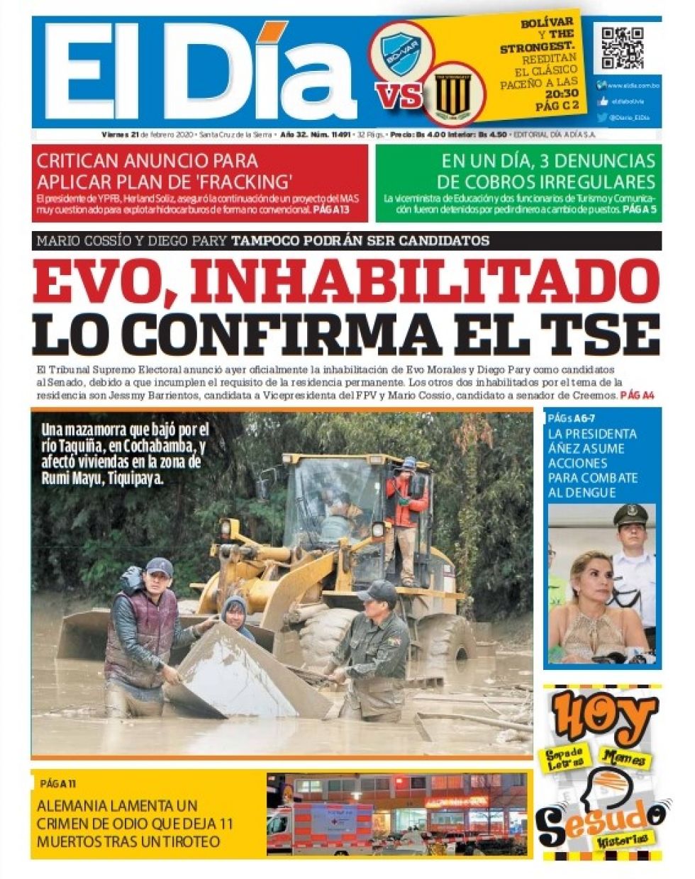 El Día, Santa Cruz.