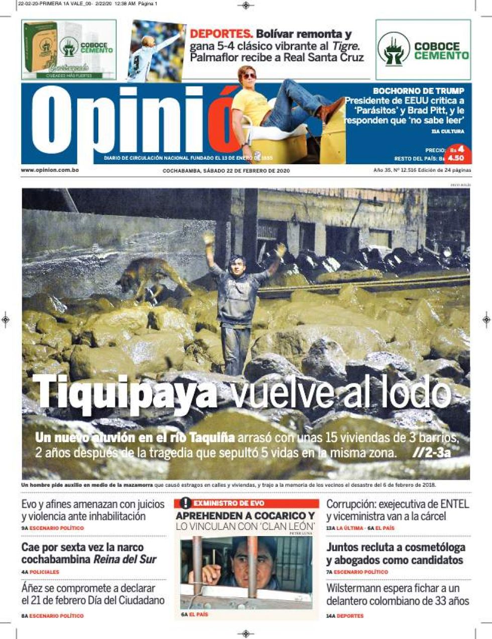 Opinión, Cochabamba.