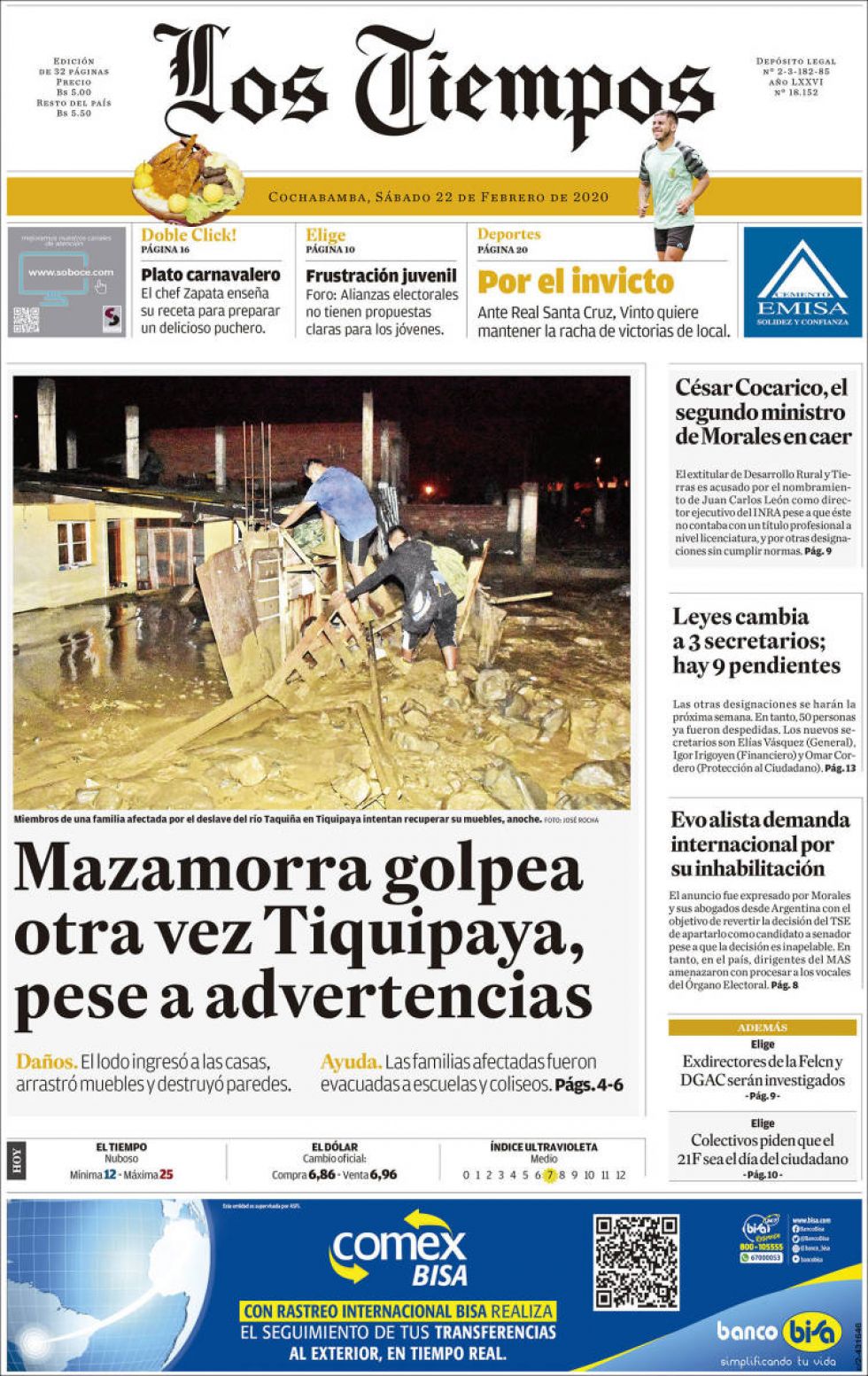 Los Tiempos, Cochabamba.