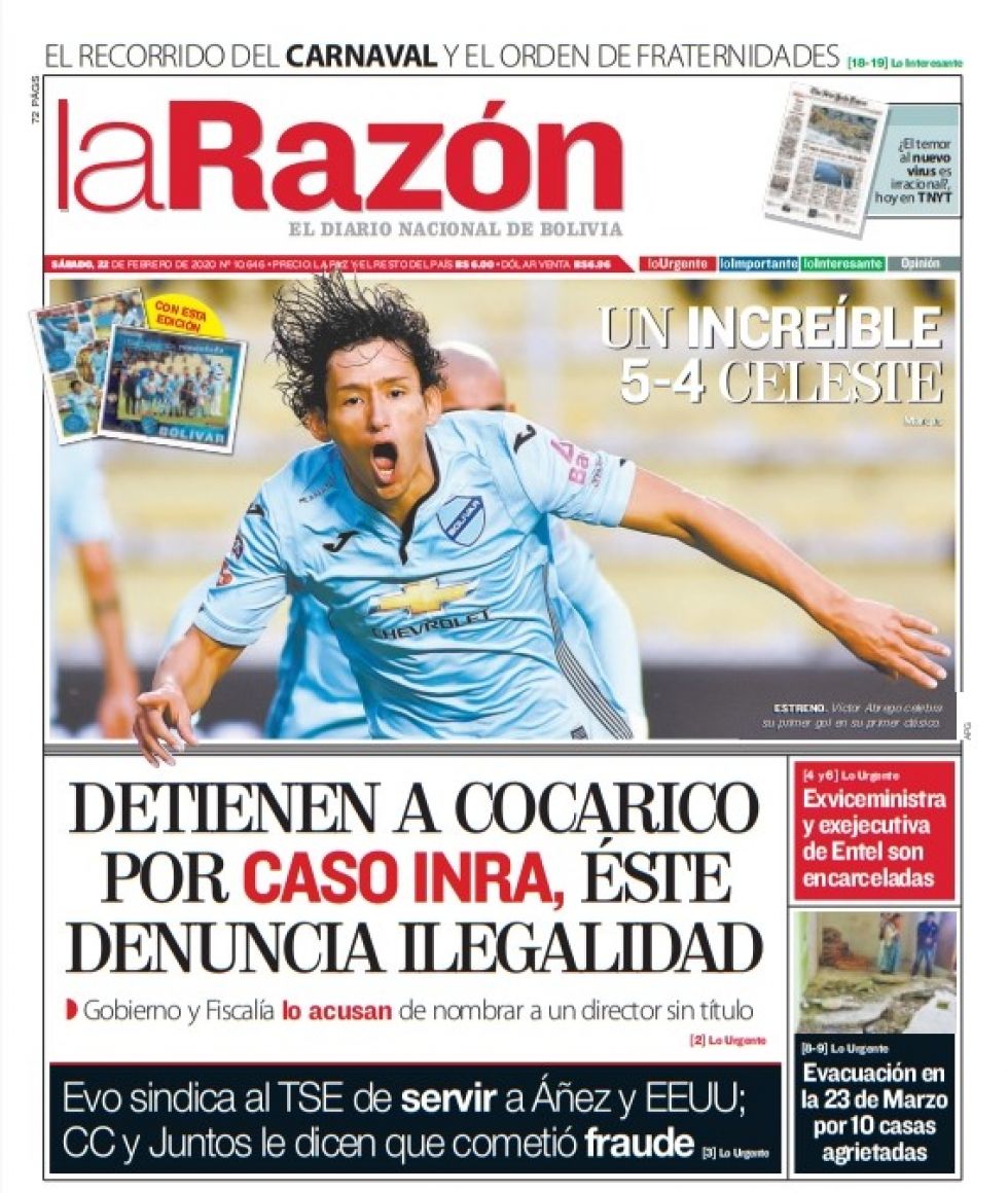 La Razón, La Paz.