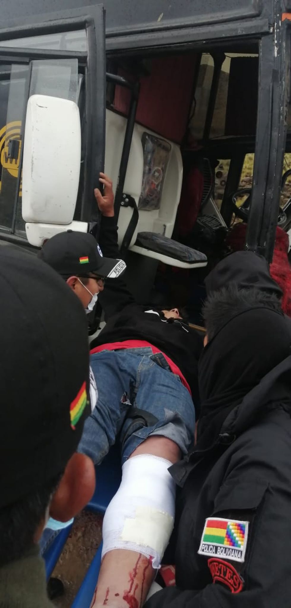 Imágenes de los primeros trabajos de rescate.