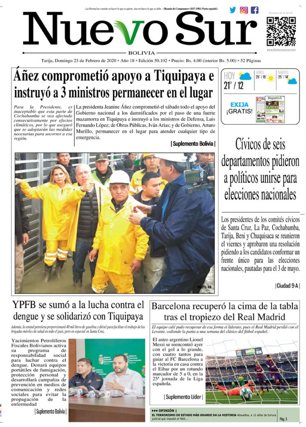 Nuevo Sur, Tarija.