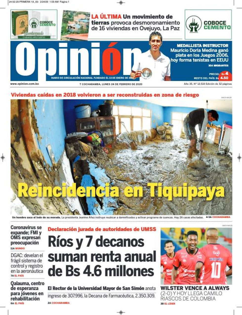 Opinión, Cochabamba.