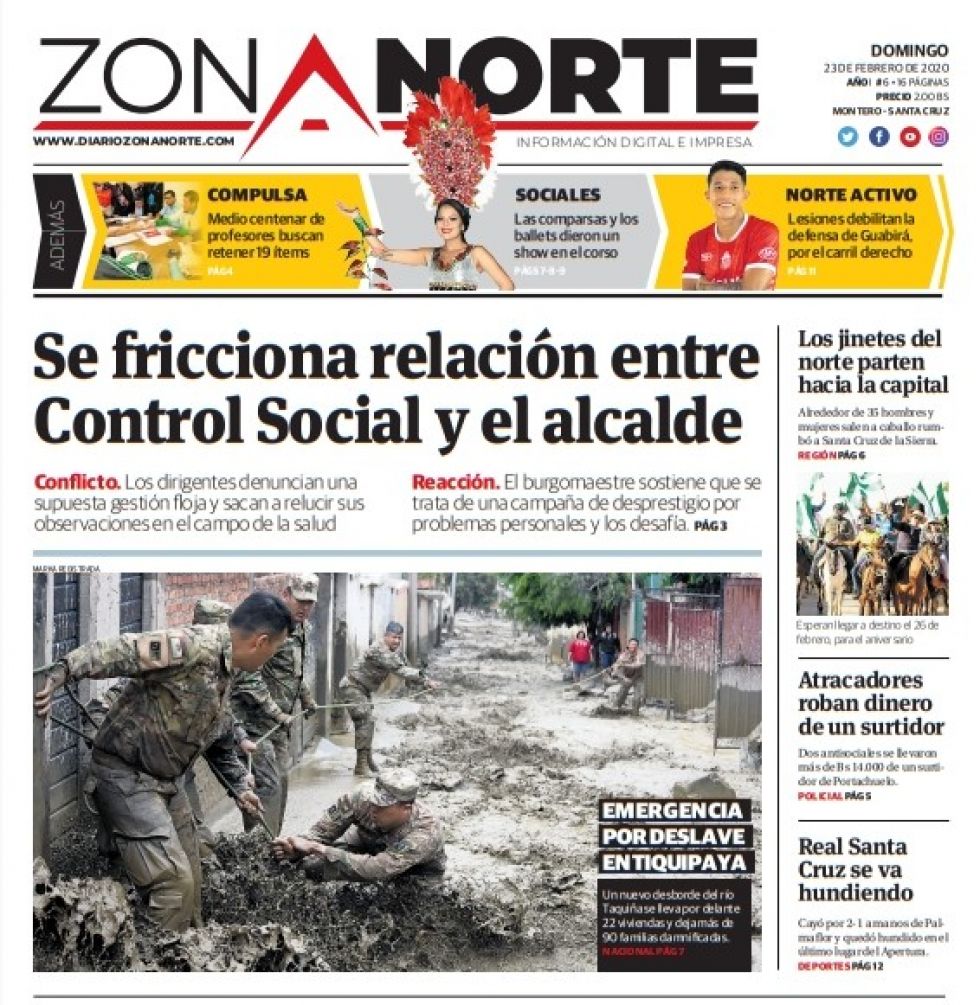 Zona Norte, de Santa Cruz.