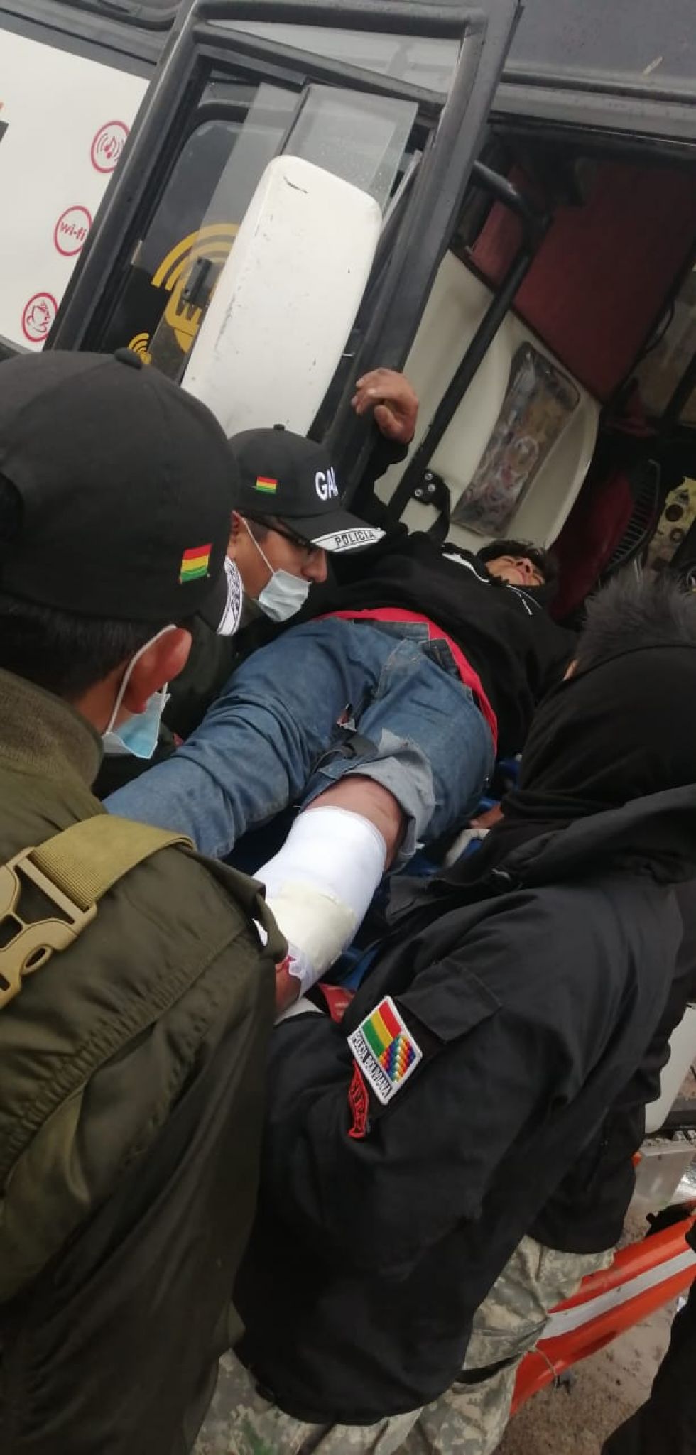 Imágenes de los primeros trabajos de rescate.