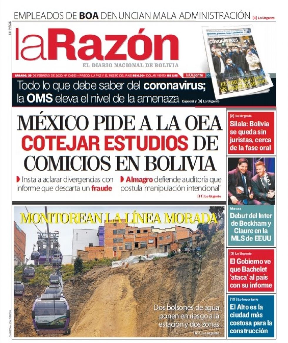 La Razón, La Paz.