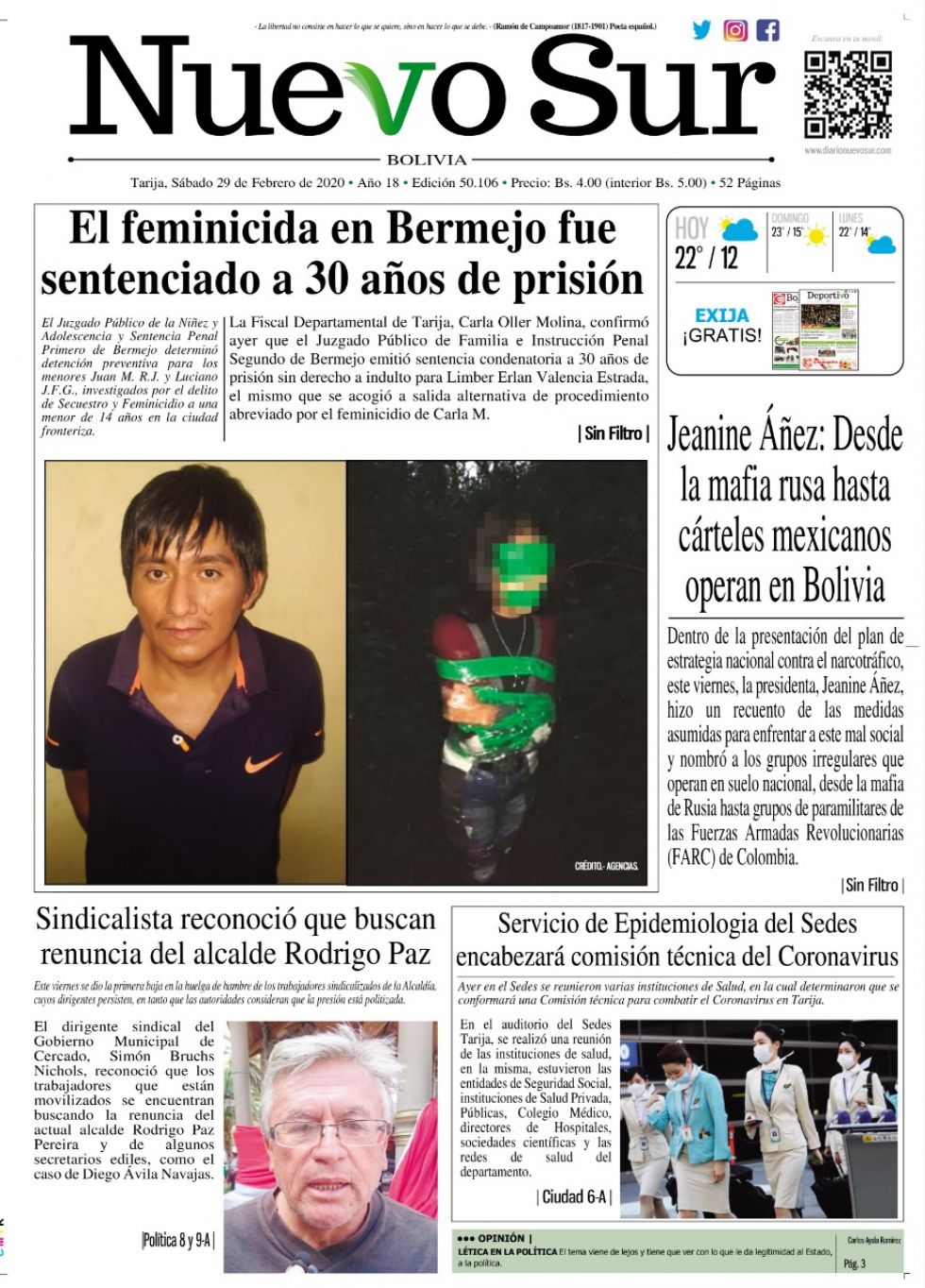 Nuevo Sur, Tarija.