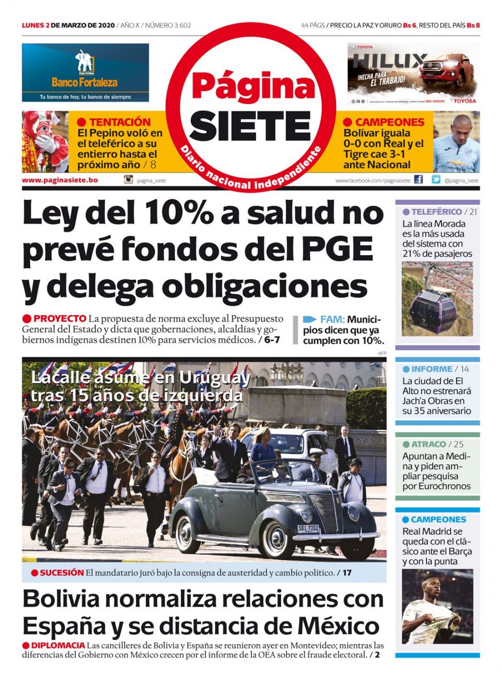 Página Siete, La Paz.