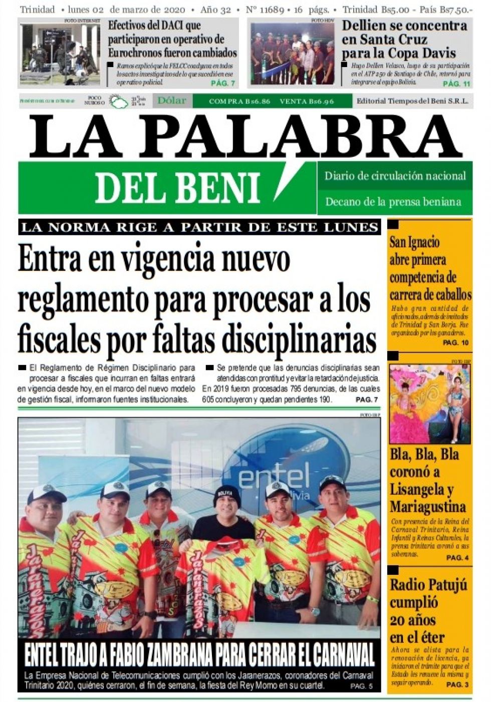 La Palabra del Beni.