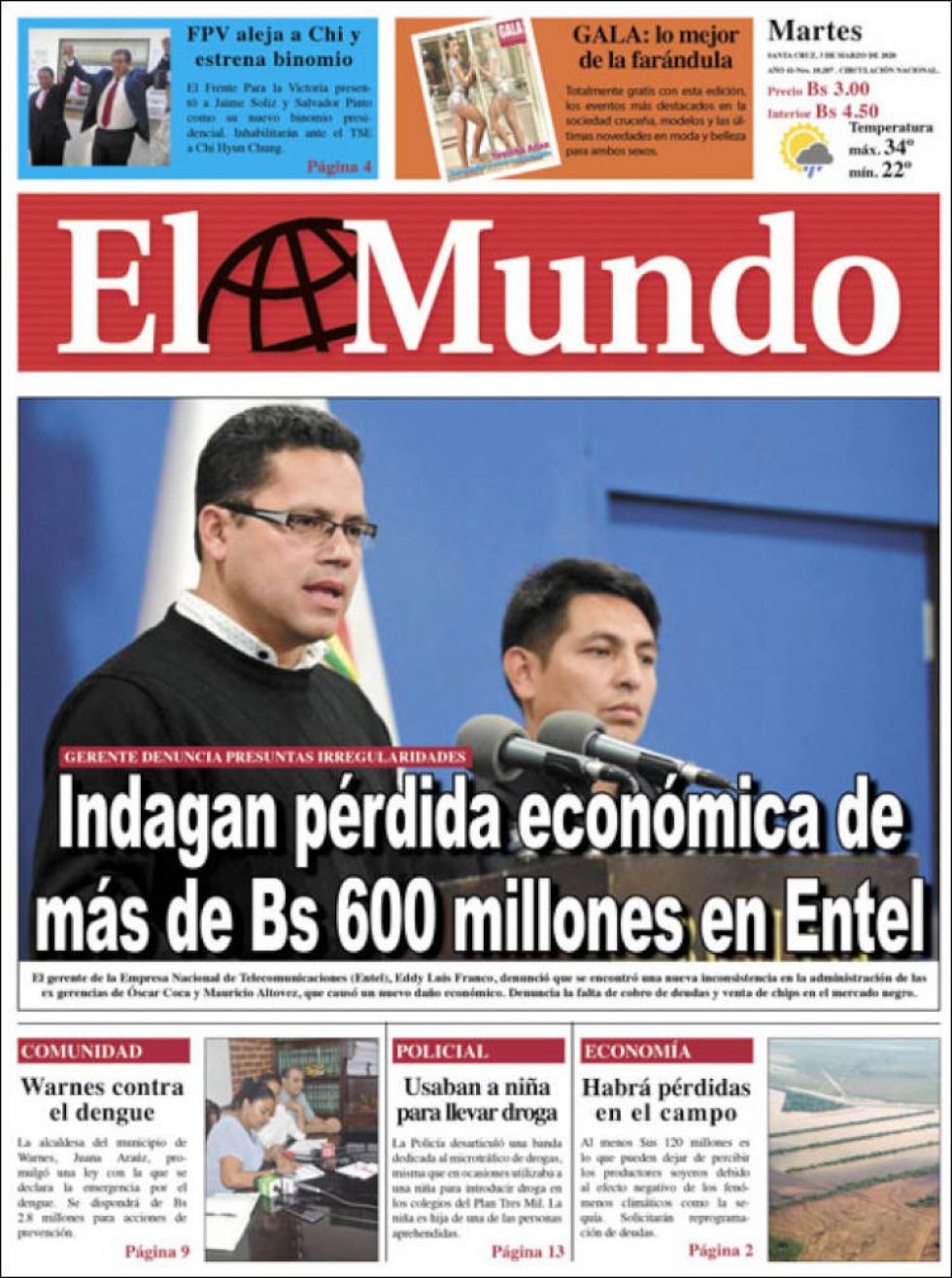 El Mundo, Santa Cruz.