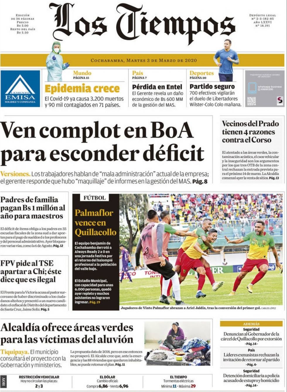 Los Tiempos, Cochabamba.
