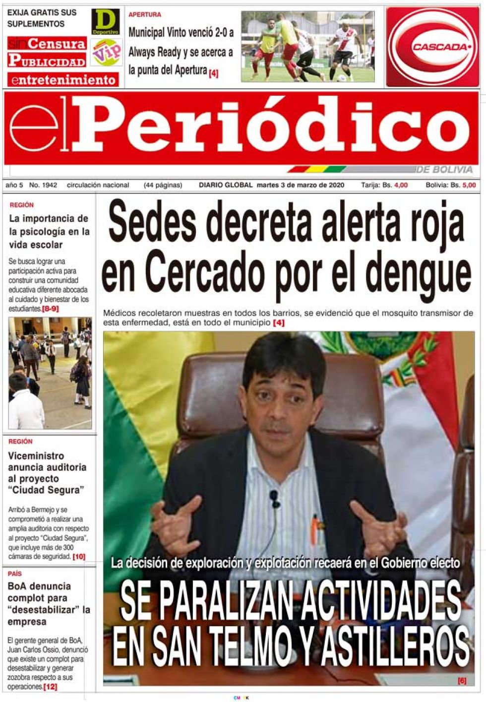 El Periódico, Tarija.