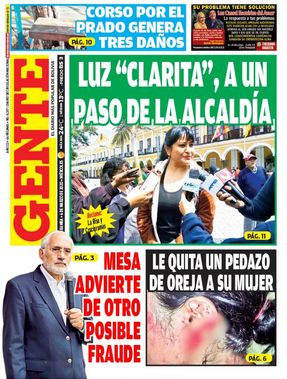 Gente, Cochabamba.
