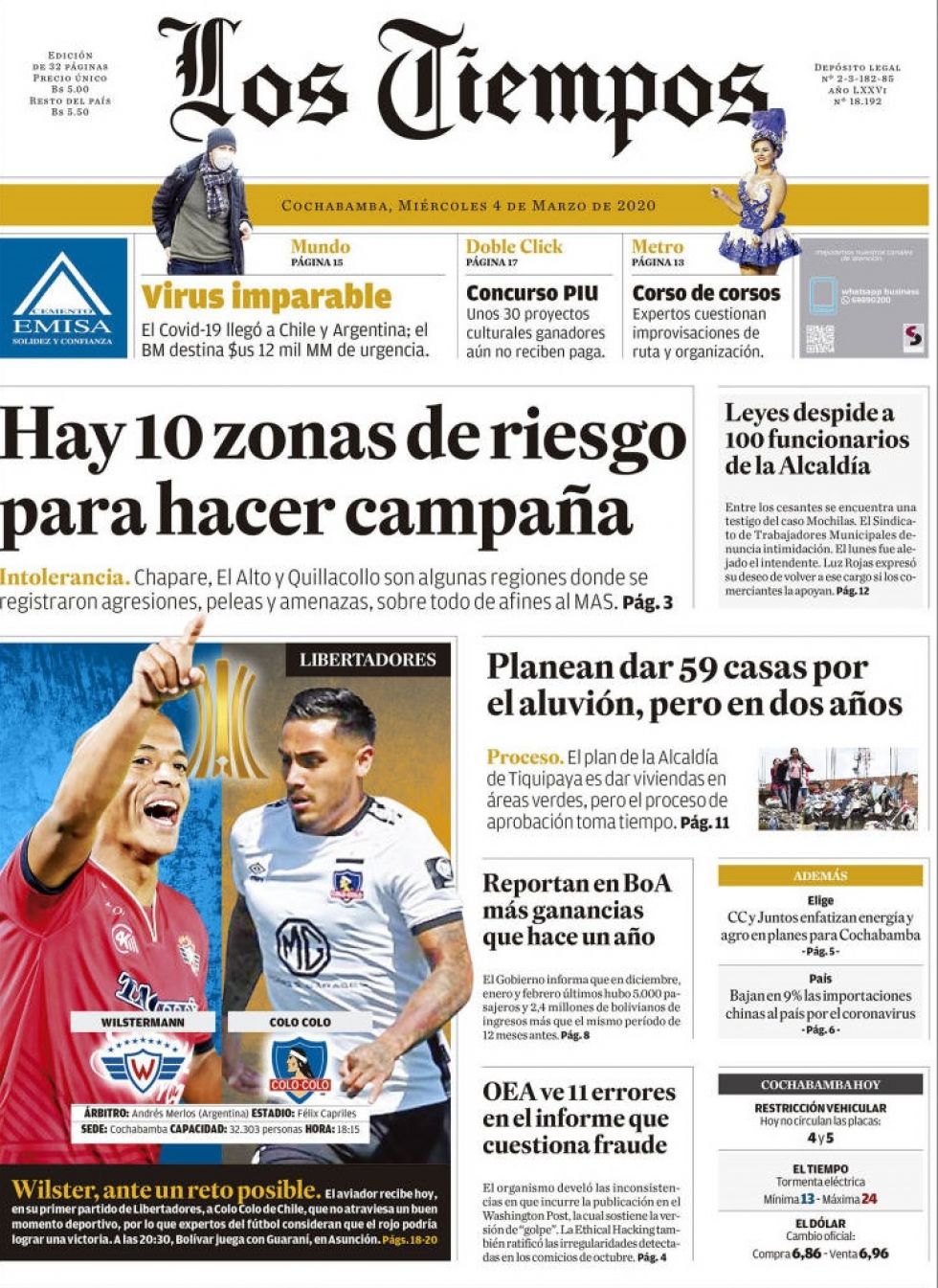 Los Tiempos, Cochabamba.