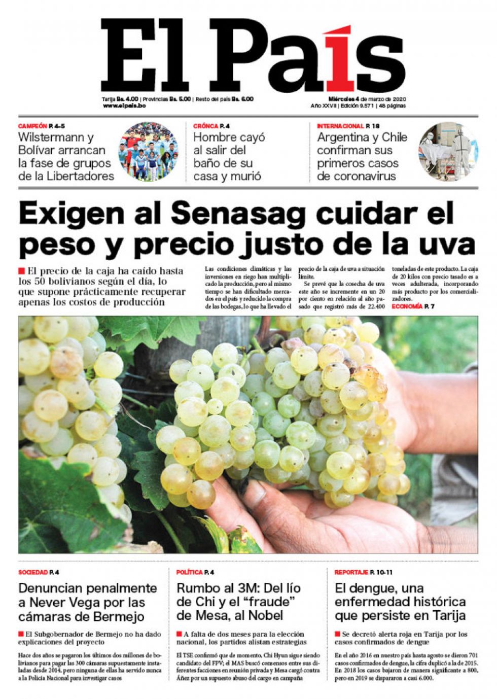 El País, Tarija.