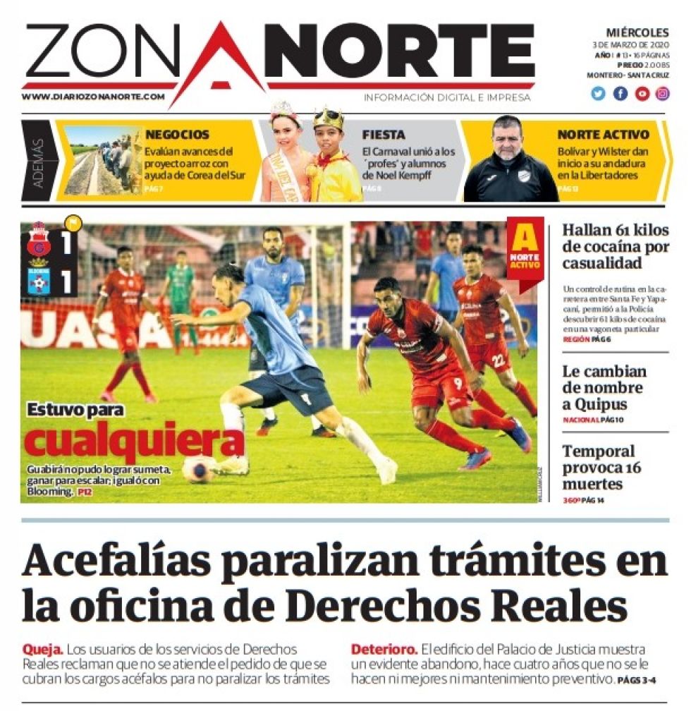 Zona Norte, Montero, Santa Cruz.