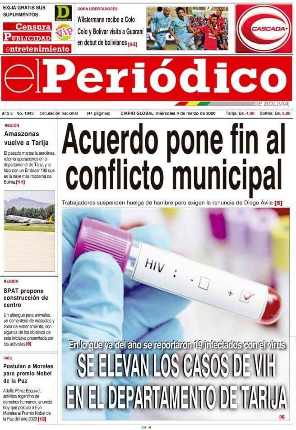 El Periódico, Tarija.