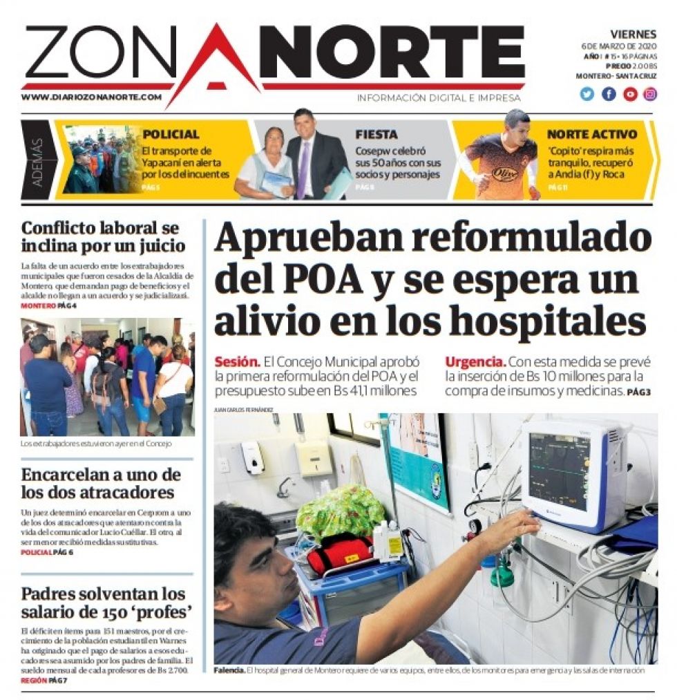 Zona Norte, Montero, Santa Cruz.