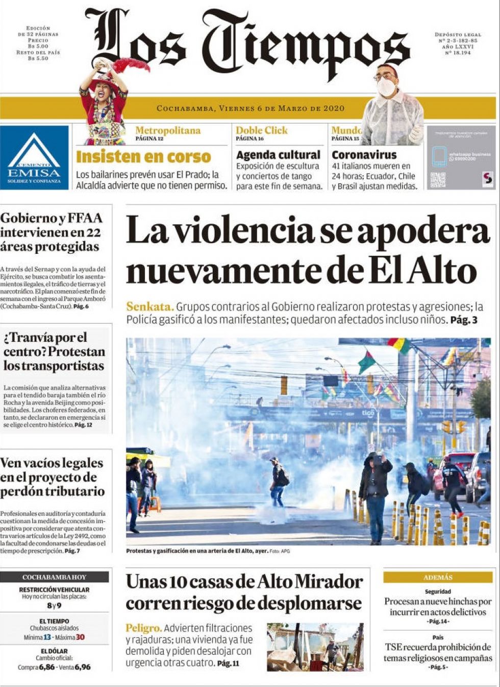 Los Tiempos, Cochabamba.