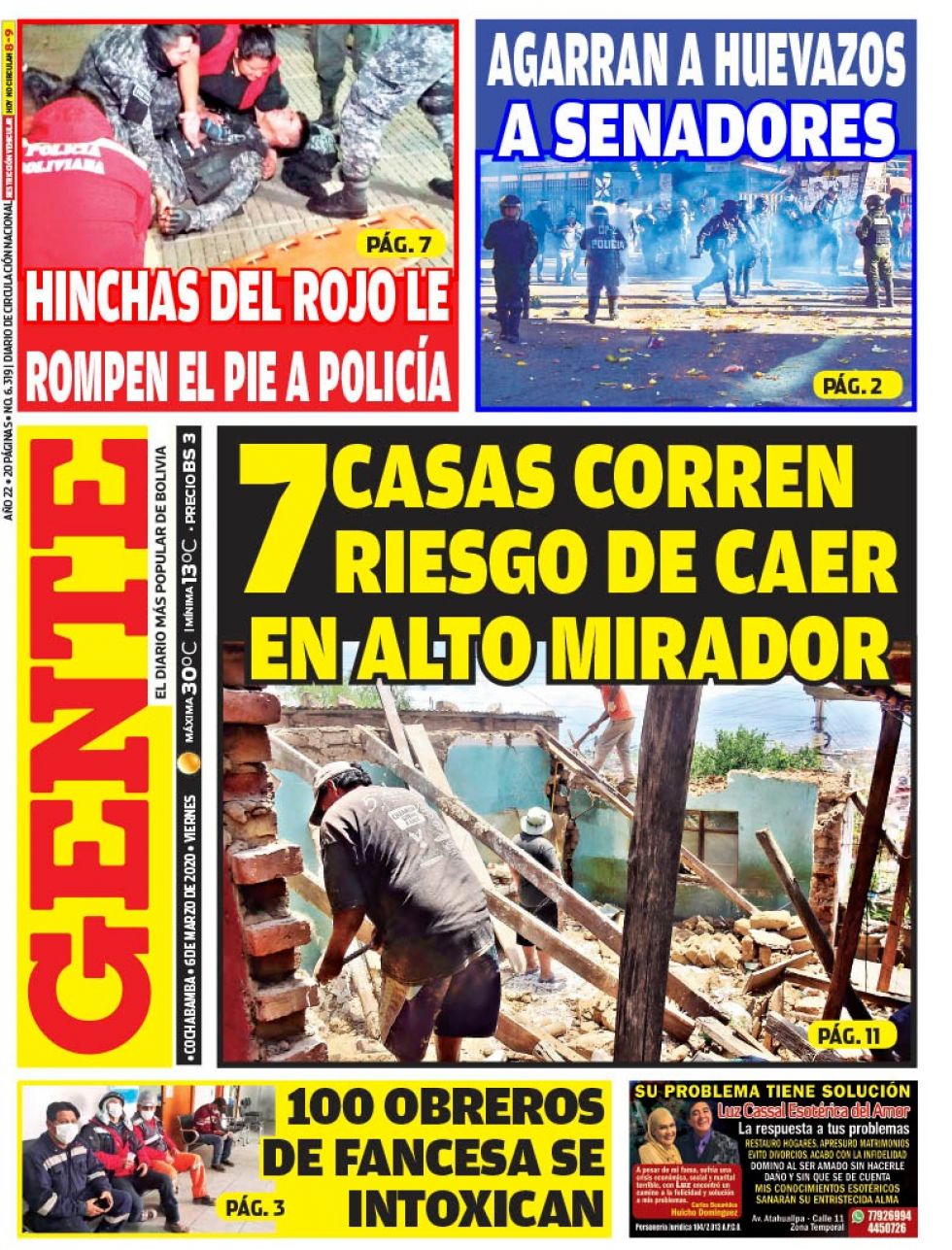 Gente, Cochabamba.