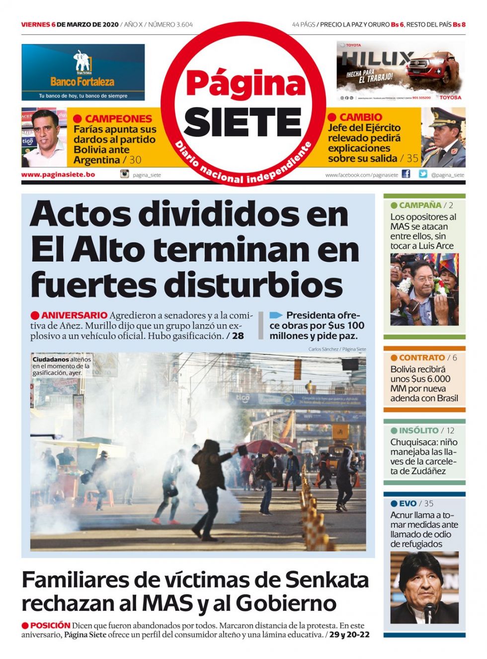 Página Siete, La Paz.