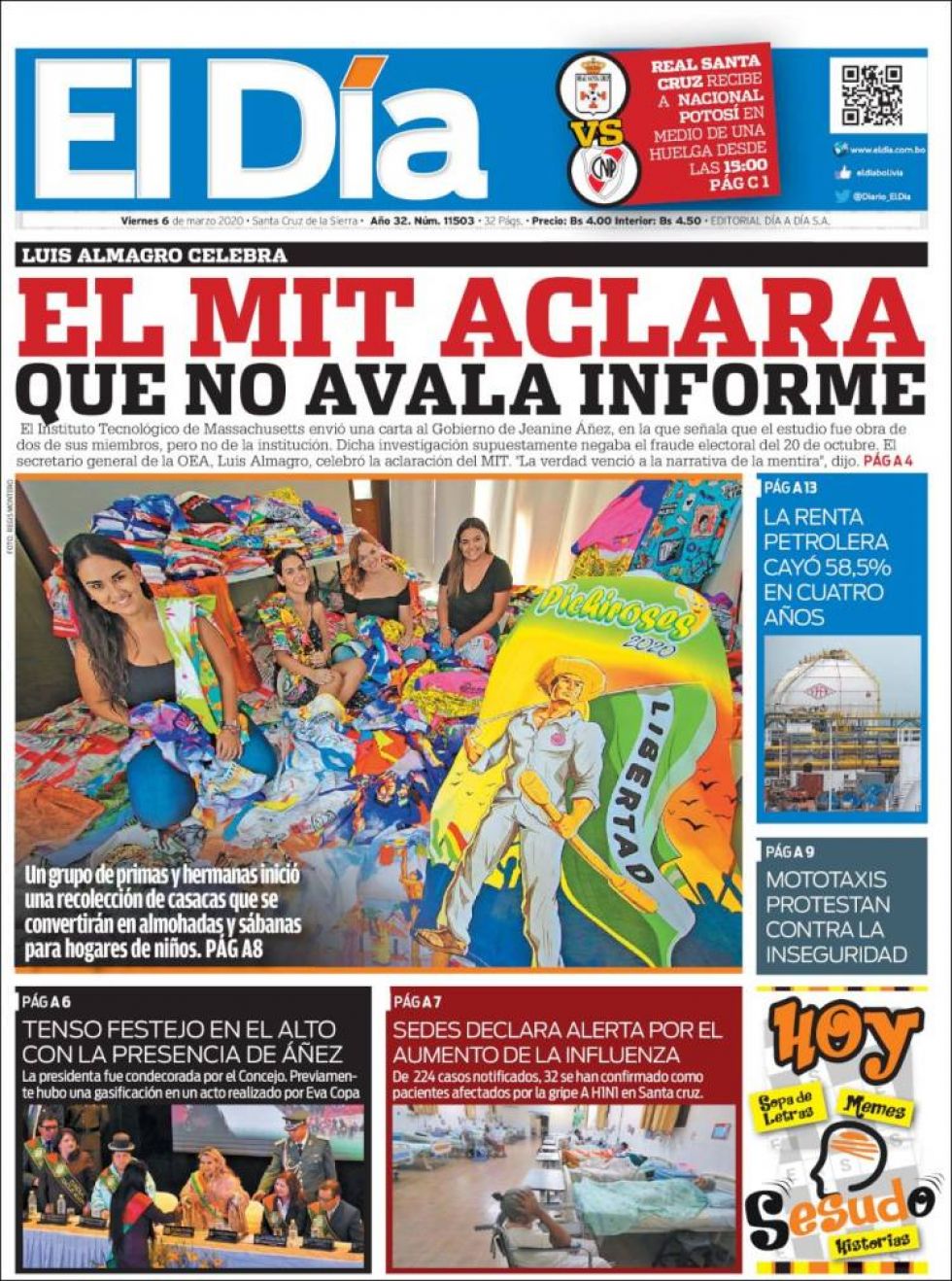 El Día, Santa Cruz.