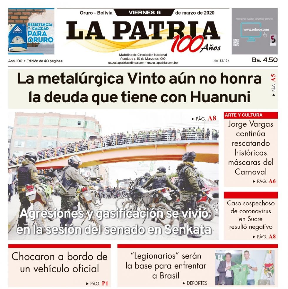 La Patria, Oruro.