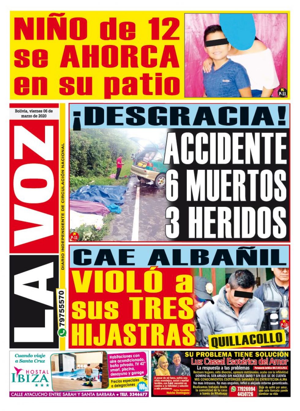 La Voz, Cochabamba.