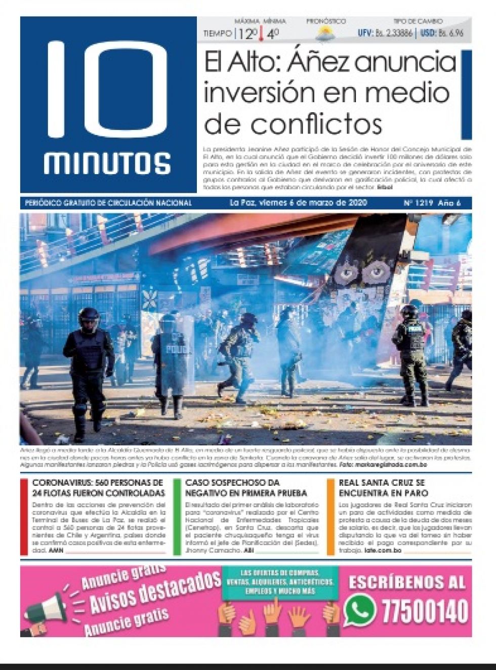 10 Minutos, La Paz.