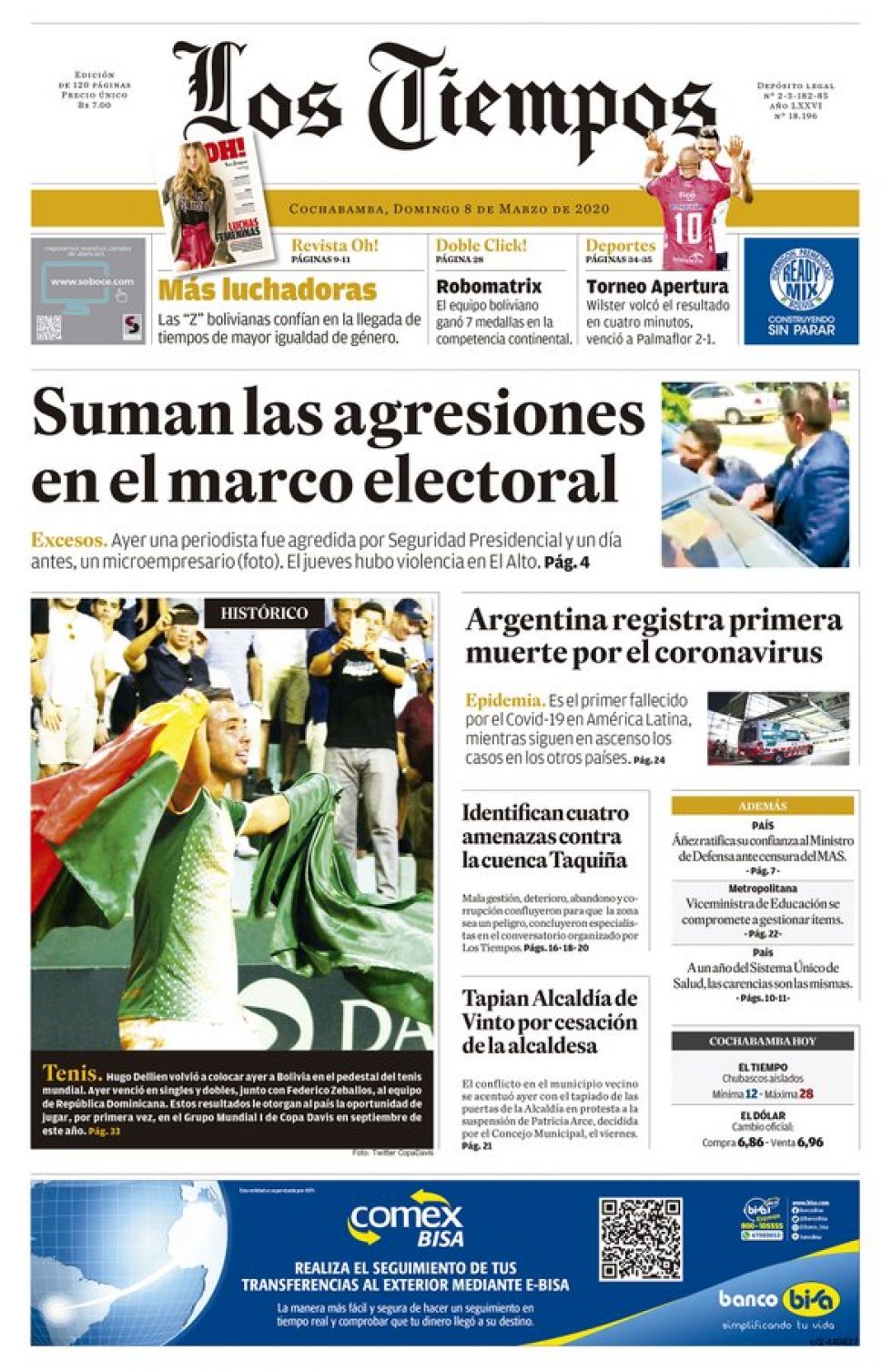 Los Tiempos, Cochabamba.