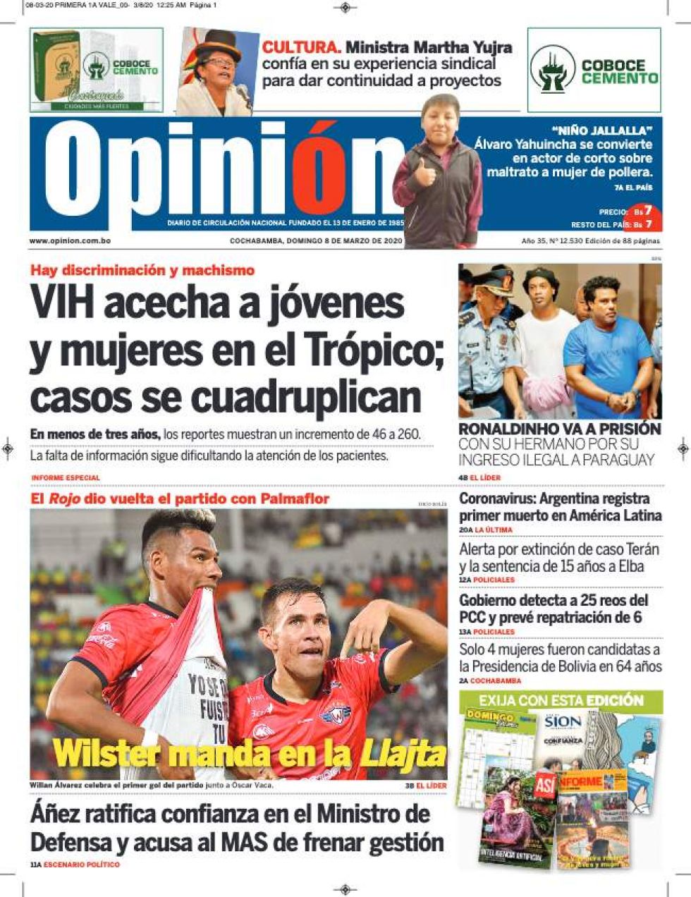 Opinión, Cochabamba