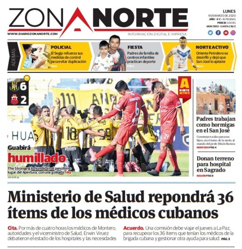 Zona Norte, de Santa Cruz.